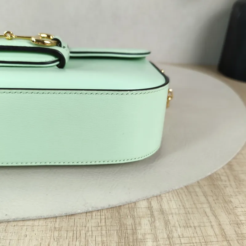 GUCCI Crossbody Bag Horsebit 1955 Horsebit Small Calfskin Small 24 × 5.5 × 13 cm — detail view 9 of 13
