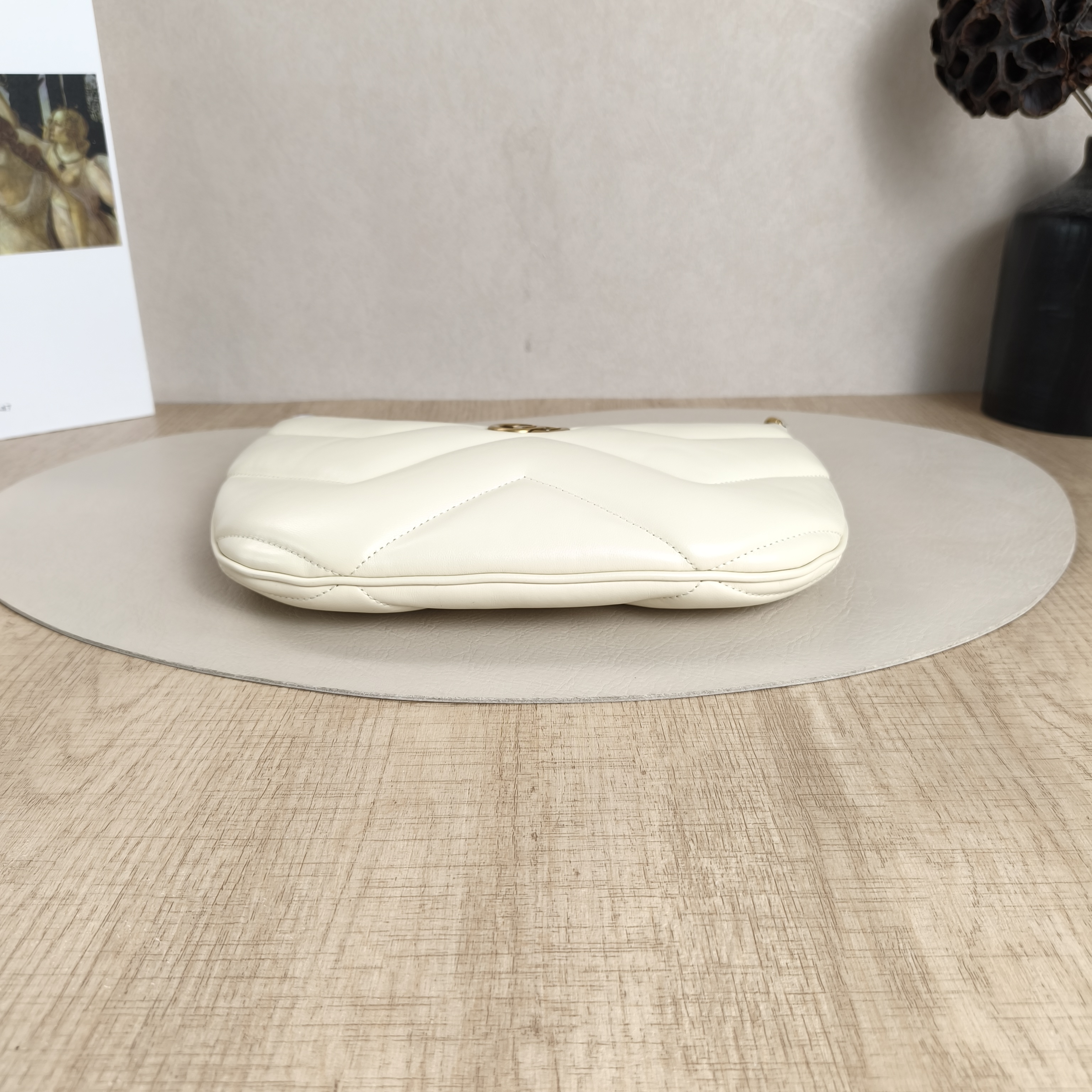 GUCCI Clutch White Calfskin One Size24*17 — cover view 8 of 11