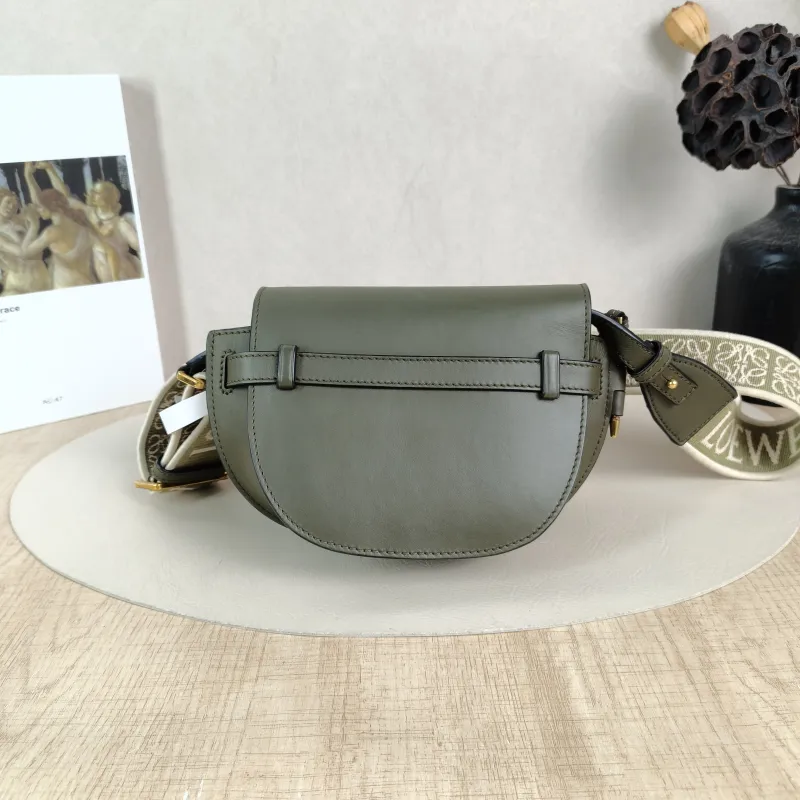 LOEWE Crossbody Bag Gate Green Calfskin Mini 15 × 8 × 12.5 cm — cover view 5 of 5