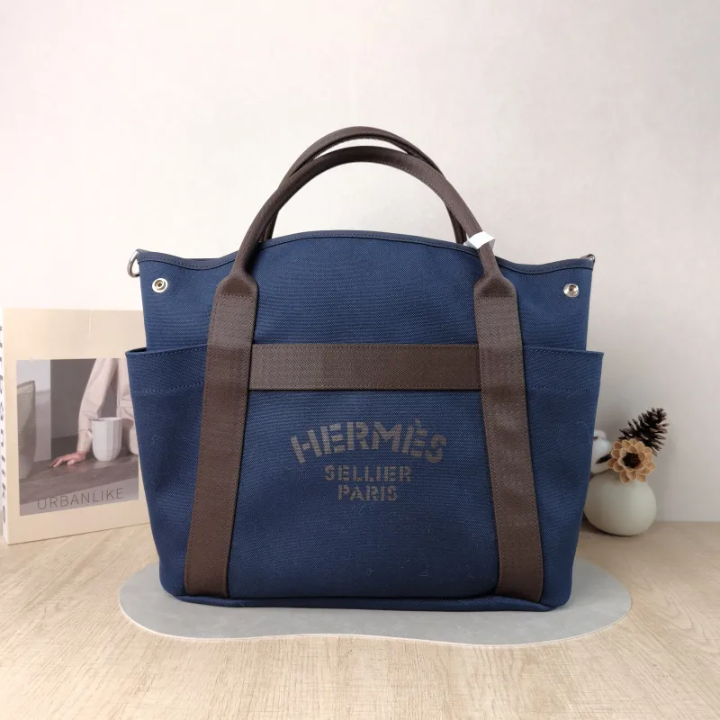 Hermès Top Handle Bag Top Handle Bag Canvas One Size 39 × 15 × 35 cm B