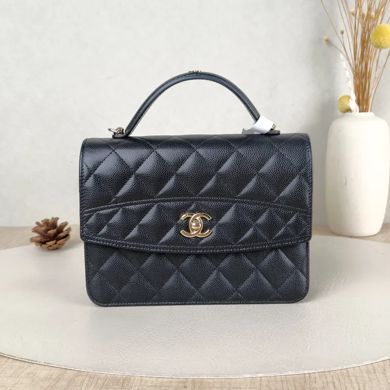 Chanel Backpack26c · 25c Backpack Black Grained Calfskin One Size18.2 × 5 × 14 cm