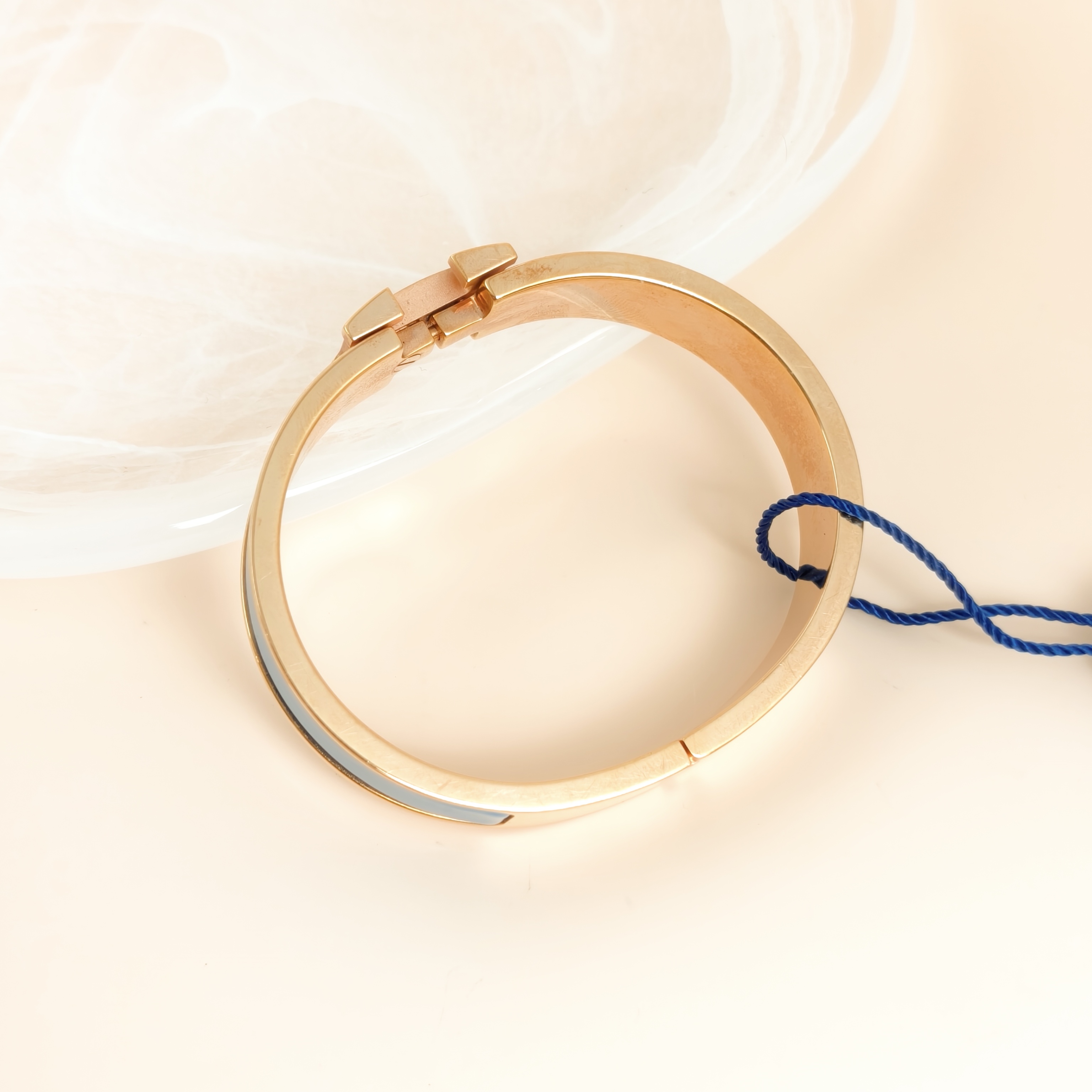 Hermès Bangle Clic HB angle Blue One Size16.5cm — cover view 4 of 7