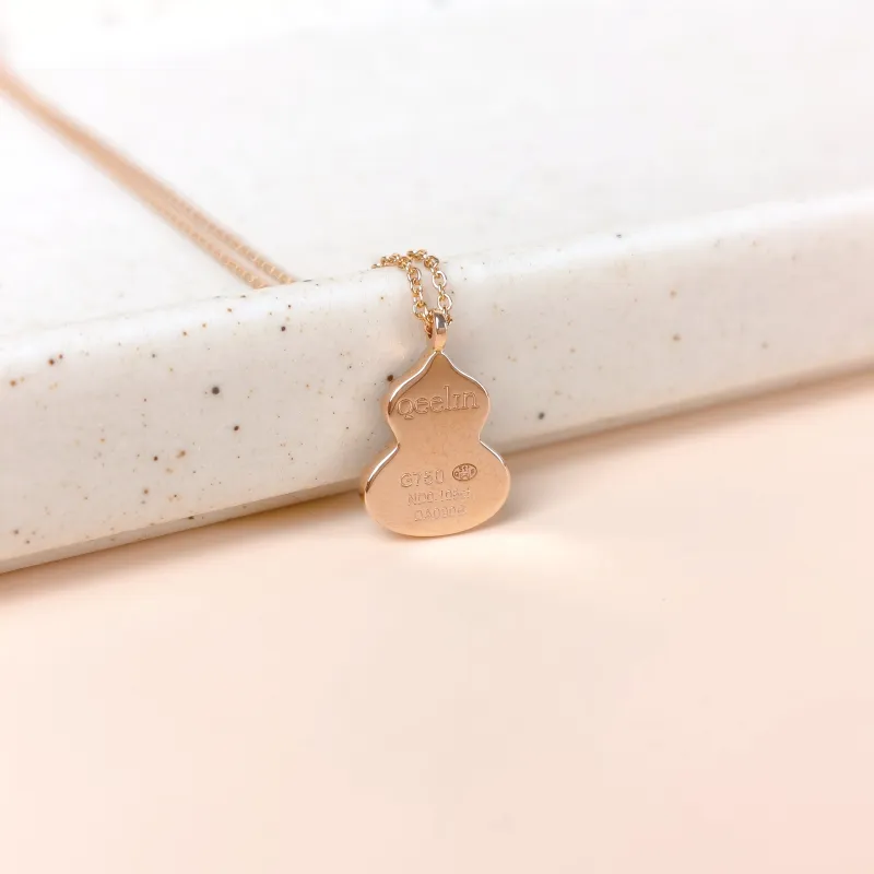 Qeelin Necklace Wulu Collection Necklace White Mother-of-Pearl Diamond18KR ose Gold One Size 40cm — cover view 2 of 8