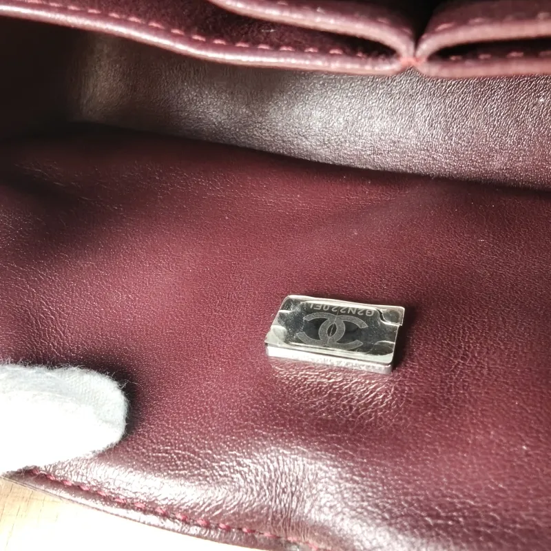 Chanel Crossbody Bag Classic Flap CF Black Grained Calfskin Small 23 × 6 × 14.5 cm — detail view 8 of 14