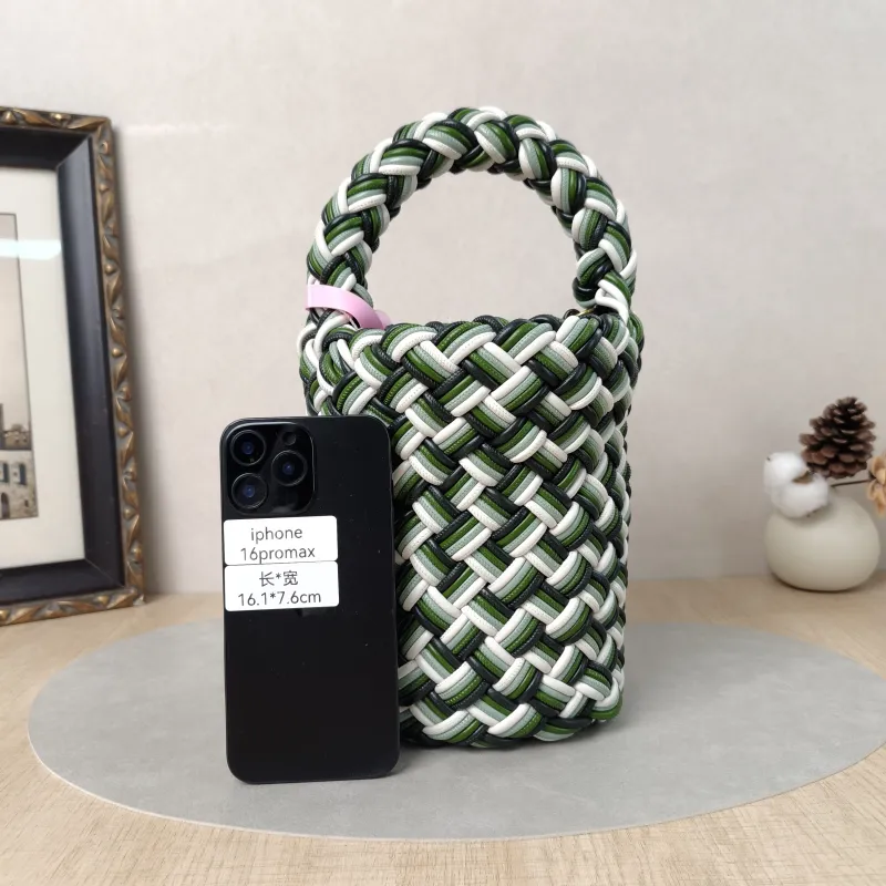 Bottega Veneta Shoulder Bag Kalimero Woven Bucket Bag Colorblock Lambskin One Size15 × 15 × 20 cm — cover view 3 of 5