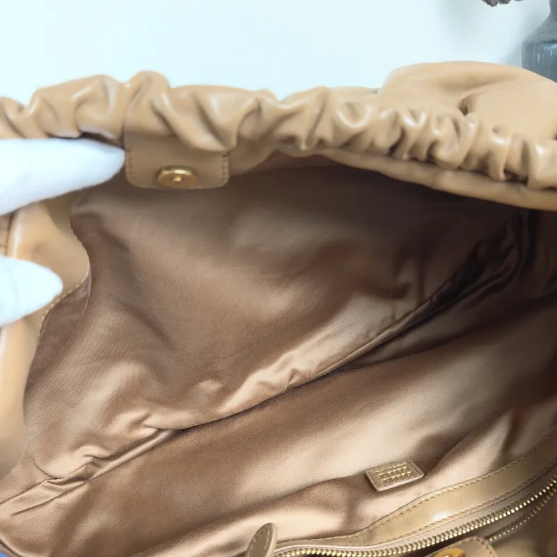 Miumiu Shoulder Bag Joie Shoulder Bag Caramel Lambskin One Size 52 × 10 × 23 cm — detail view 3 of 10