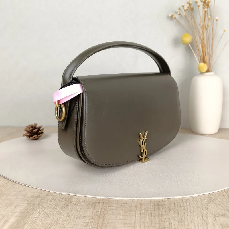 SAINT LAURENT Shoulder Bag VOLTAIRE Calfskin 24 × 6 × 14 cm — cover view 4 of 5