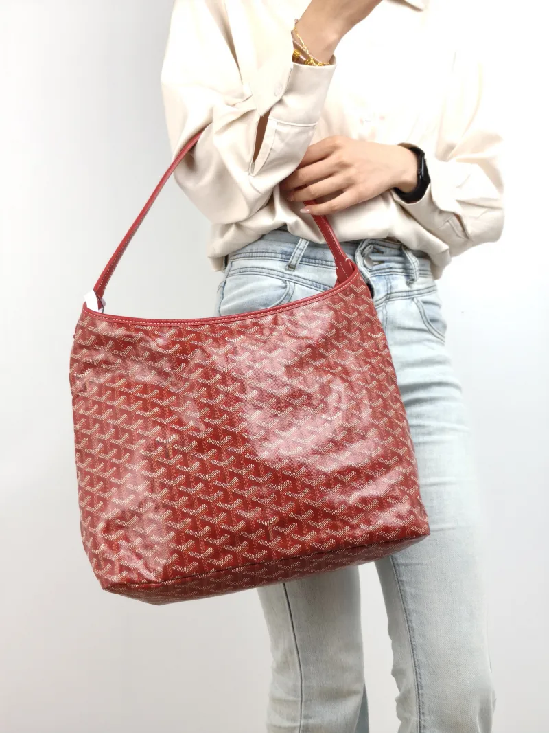 GOYARD Shoulder Bag Boheme Hobo​ Red PVC Small 43 × 14 × 27 cm — on-model view 1 of 2