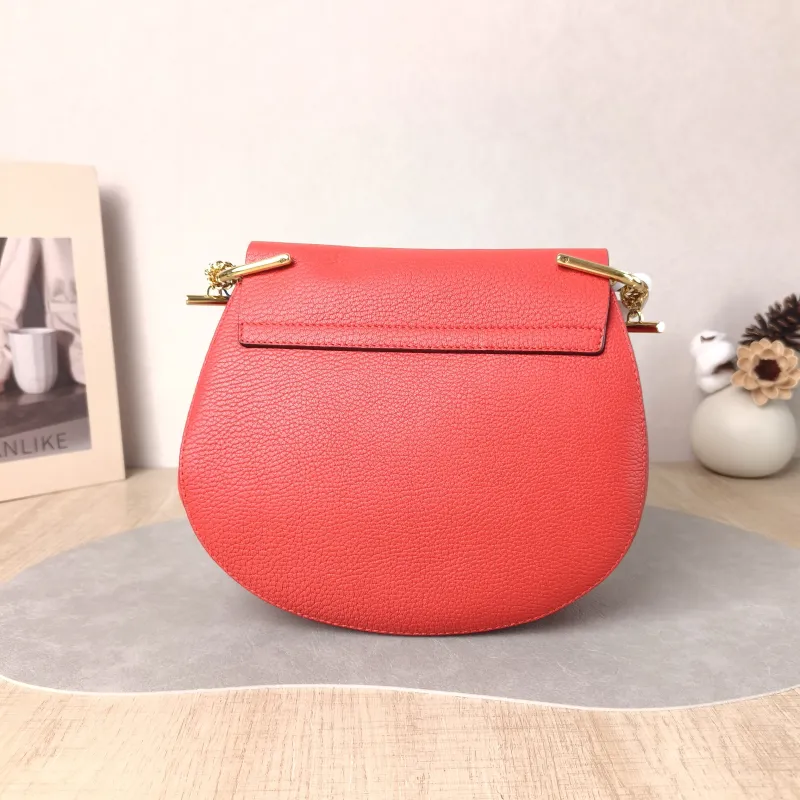 Chloé Crossbody Bag drew Red Calfskin 23 × 7.5 × 20 cm — cover view 4 of 6