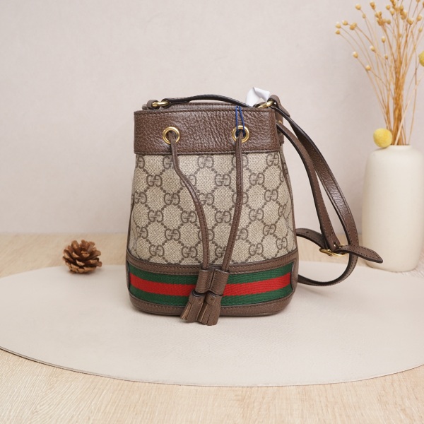 GUCCI Ophidia Bucket Bagmini Monogrampvc · 15.5 × 9 × 19 cm