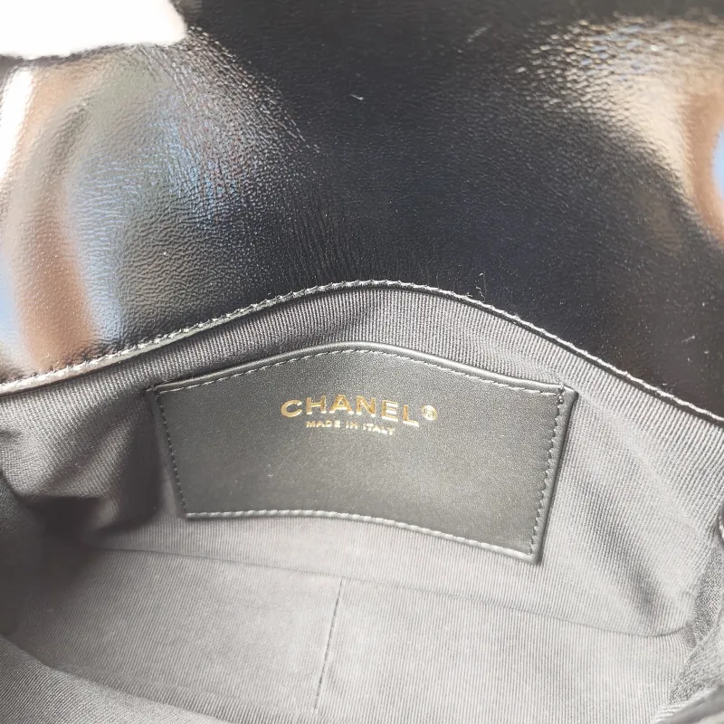 Chanel Shoulder Bag cf mini Black Waxed Leather mini 20 × 5 × 12 cm — detail view 7 of 12