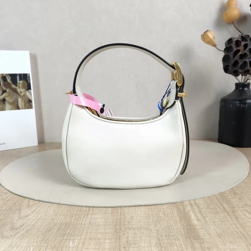 Miumiu Shoulder Bag Hobo Shoulder Bag White Calfskin One Size 18 × 6 × 11 cm — cover view 4 of 5
