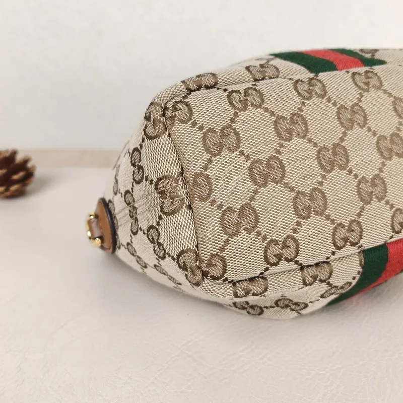 GUCCI Top Handle Bag vanity Vanity Case Bag Monogram Canvas Mini 19 × 9 × 10 cm — detail view 8 of 11