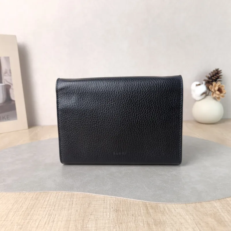 GUCCI Crossbody Bag Dionysus Collection Wallet woc Black Calfskin Mini 20 × 5 × 13 cm Conditioned — cover view 3 of 5