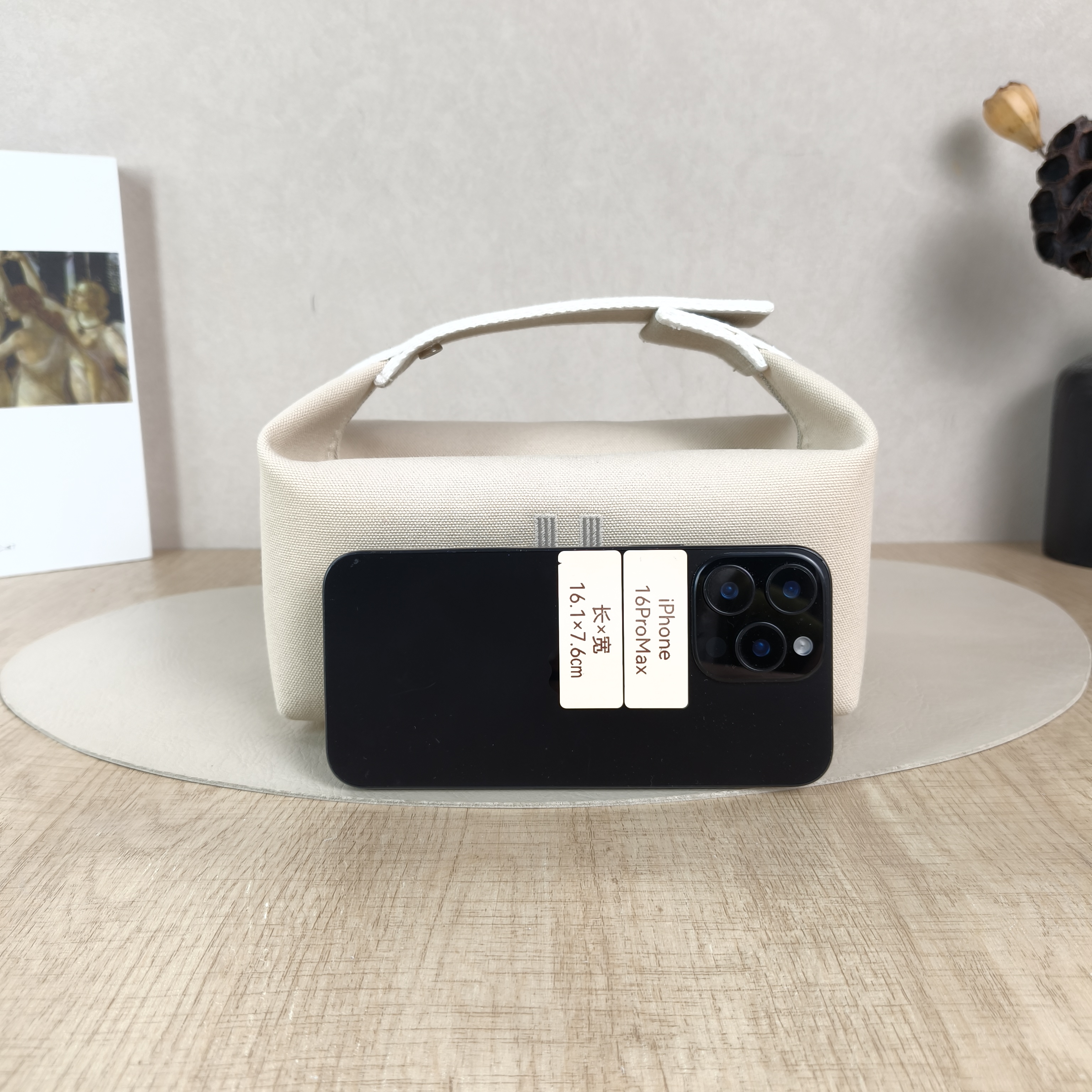 Hermès Top Handle Bagbride-a-brac White Canvas Small21 × 12 × 27 cm — cover view 4 of 5
