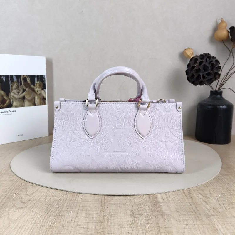 Louis Vuitton Crossbody Bag Onthego East West Two Straps Empreinte Embossed Calfskin Small 25 × 10 × 13 cm