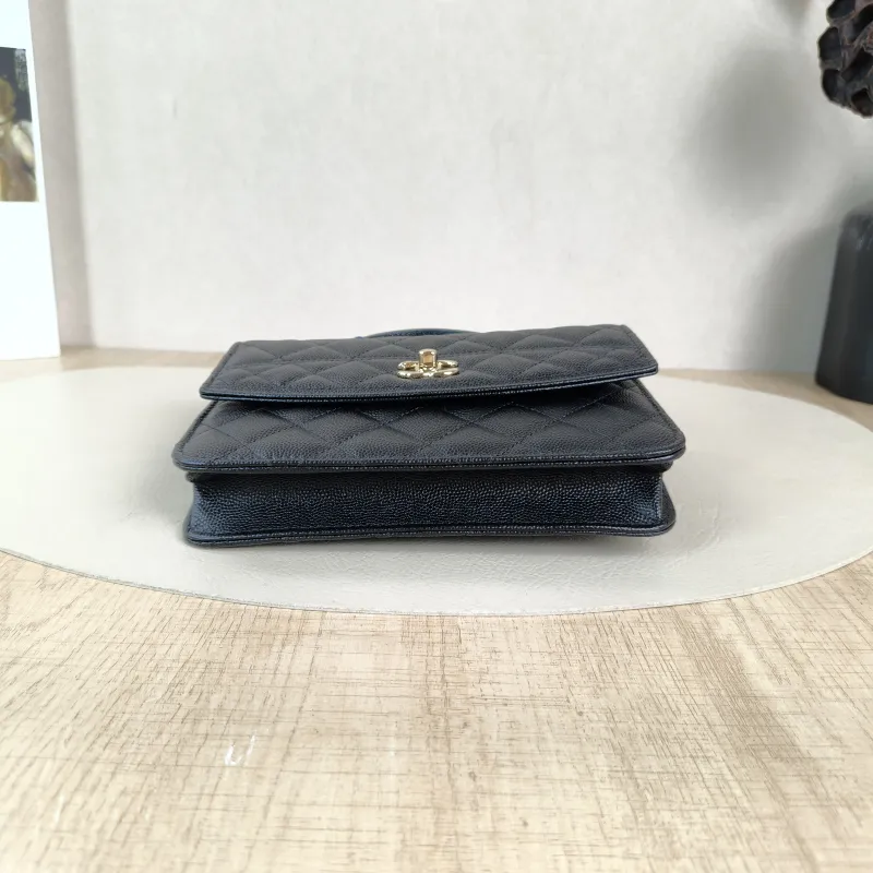 Chanel Backpack Backpack Black Grained Calfskin One Size18.2 × 5 × 14 cm — cover view 6 of 6