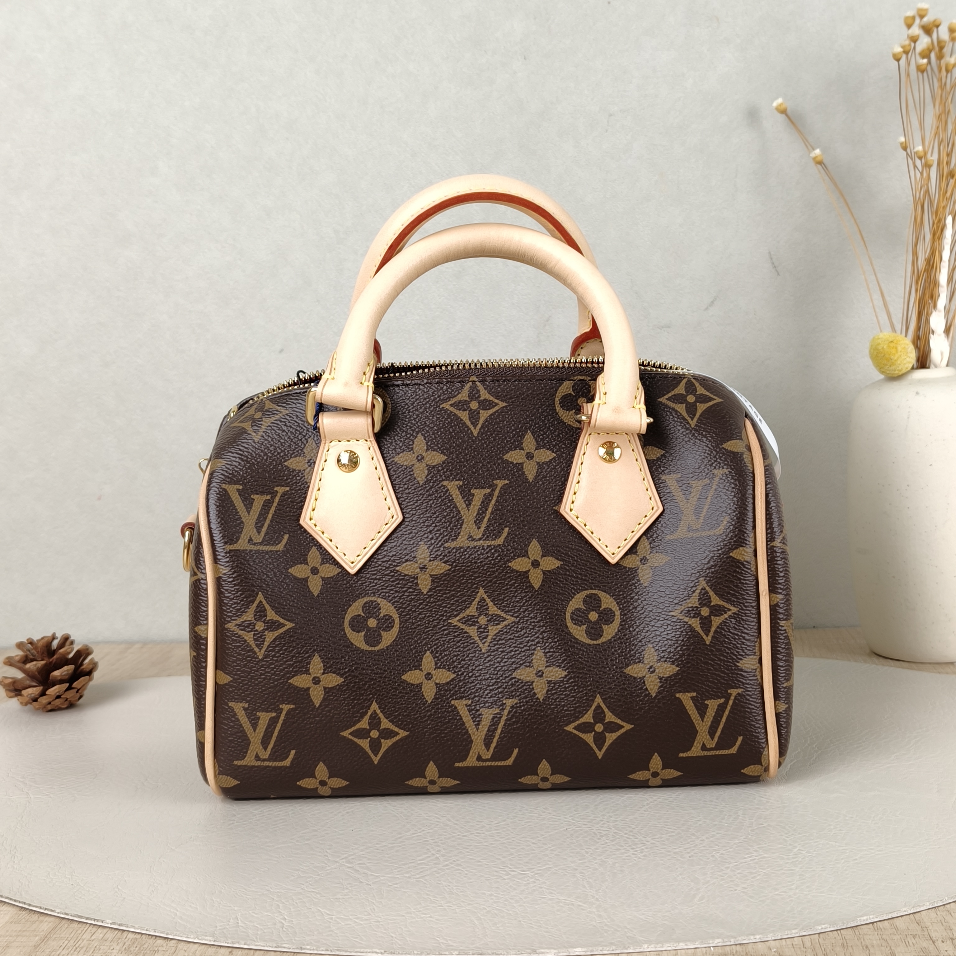 Louis Vuitton Crossbody Bag Speedy20 Shoulder Strap PVC Small20.5 × 12 × 13.5 cm