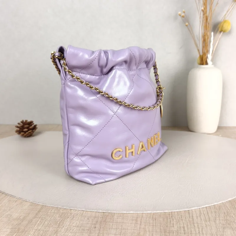 Chanel Crossbody Bag 22Bag Calfskin Mini 20 × 6 × 19 cm — cover view 3 of 5