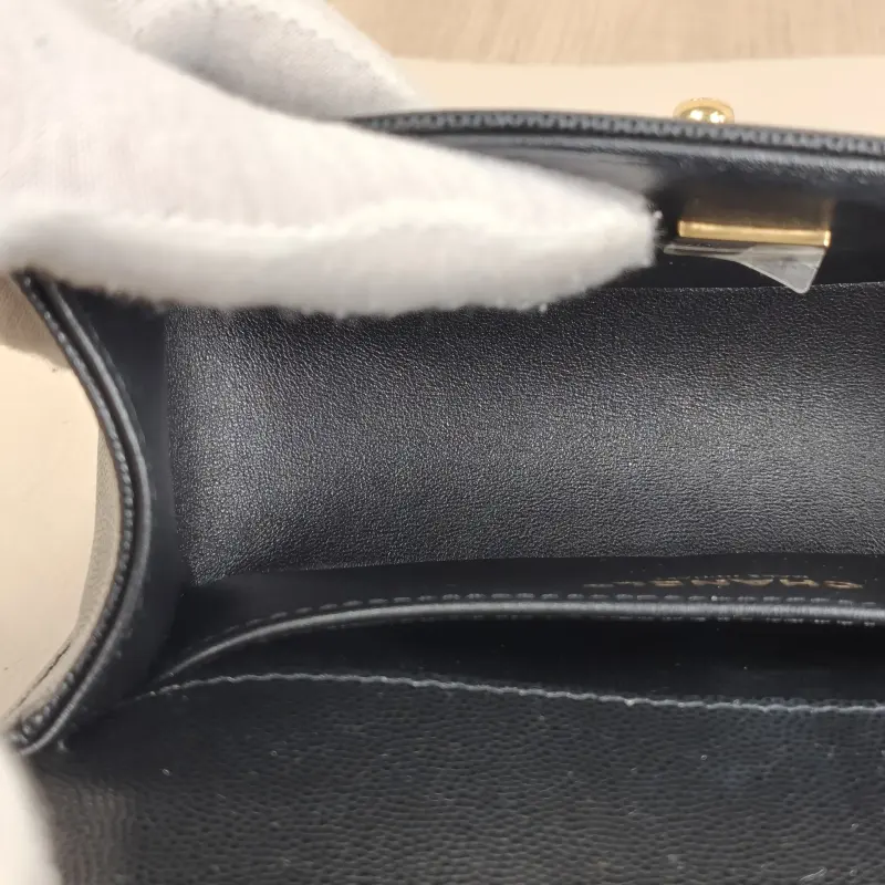 Chanel Crossbody Bag Le Boy​Black Grained Calfskin Small20.5 × 8.5 × 12 cm — detail view 8 of 11
