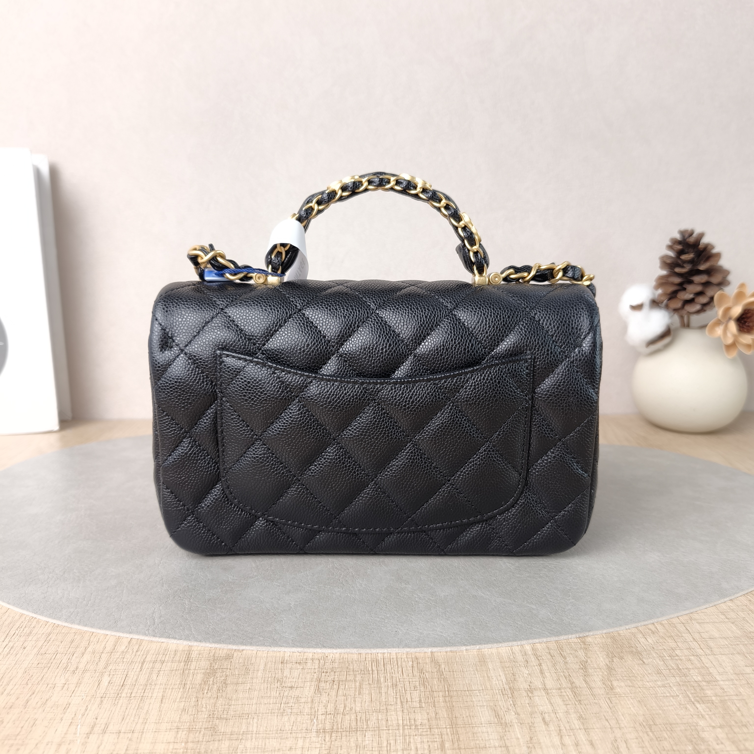 Chanel Crossbody Bag mini Black Calfskin One Size20 × 6 × 12 cm — cover view 6 of 6