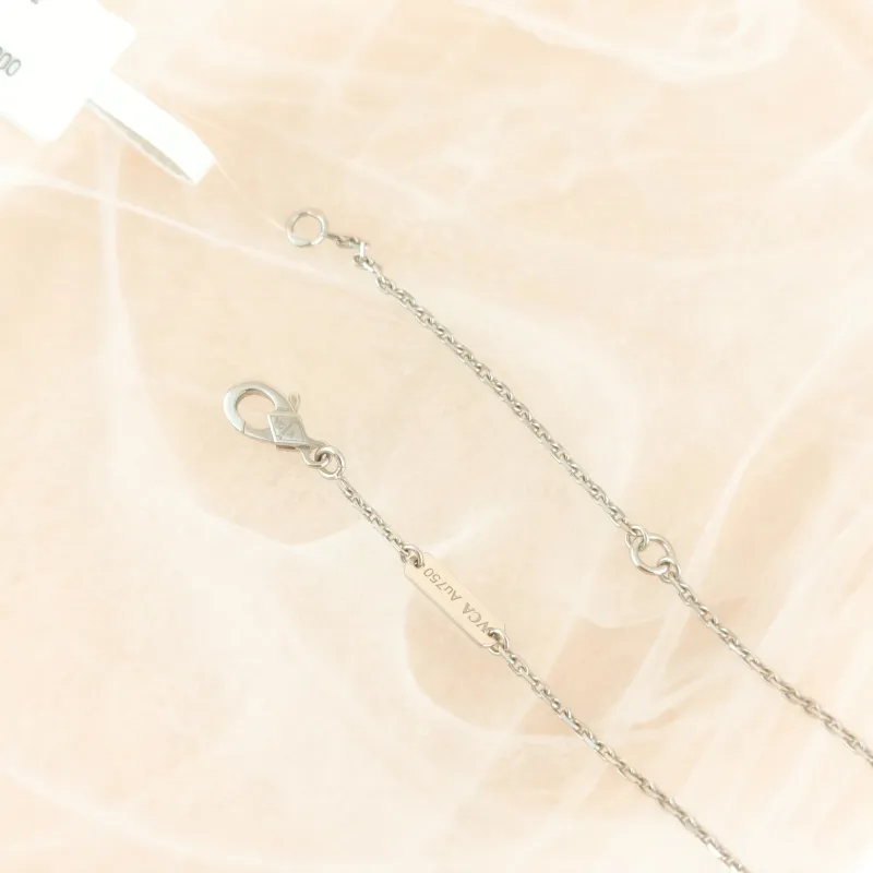 Van Cleef & Arpels Necklace Alhambra White Gold 18KW hite Gold Diamond Vintage Small 41cm — cover view 2 of 10