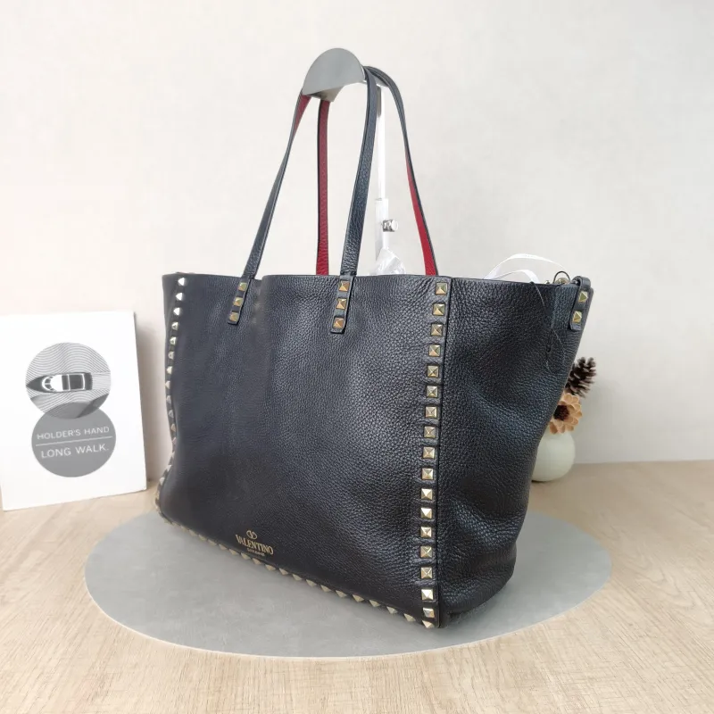 Valentino Top Handle Bag Shoulder Bag Black Calfskin One Size33 × 12 × 26 cm — cover view 3 of 5