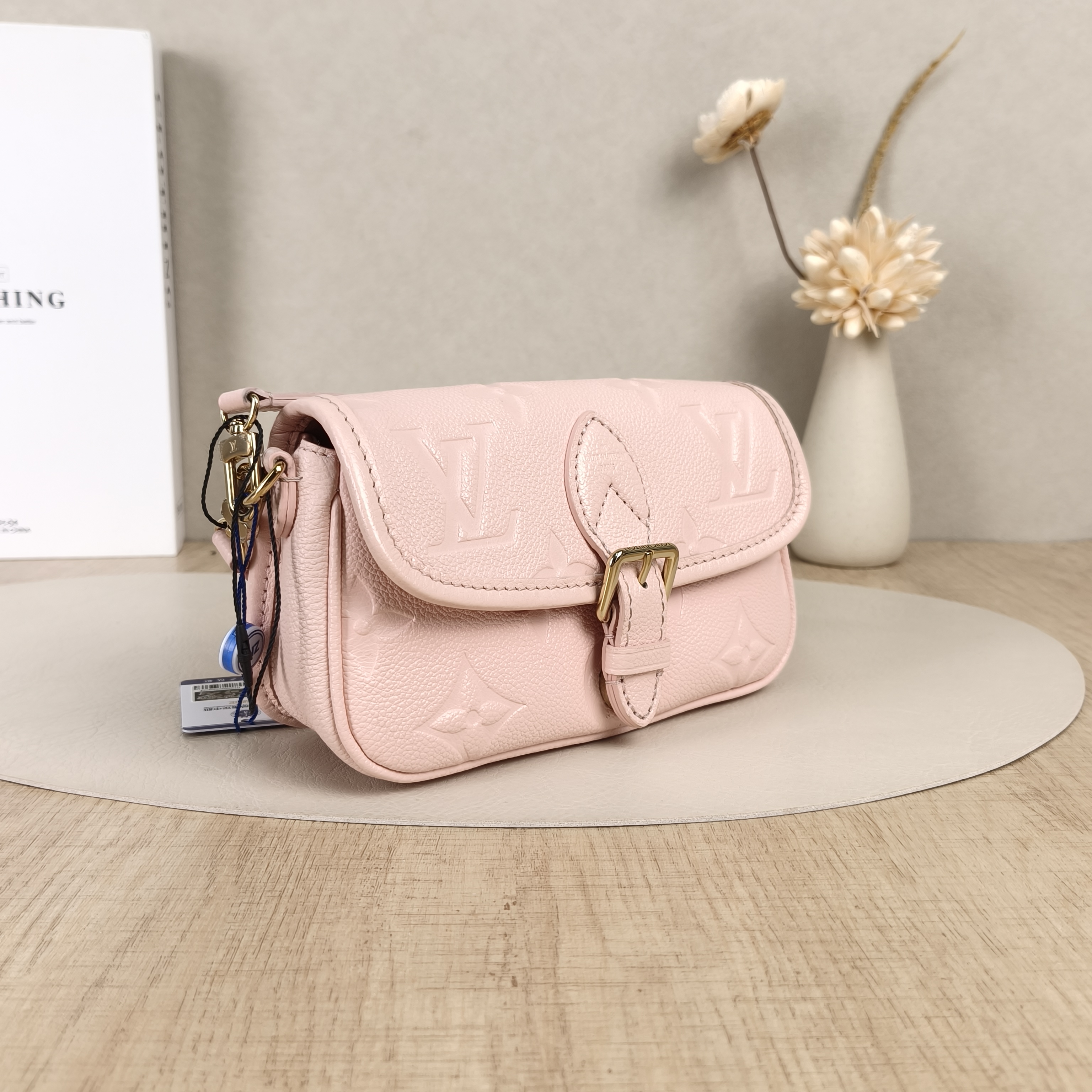 Louis Vuitton Crossbody Bag Diane Baguette Bag Monogram Empreinte Embossed Calfskinnano19 × 6 × 10.5 cm — cover view 6 of 9