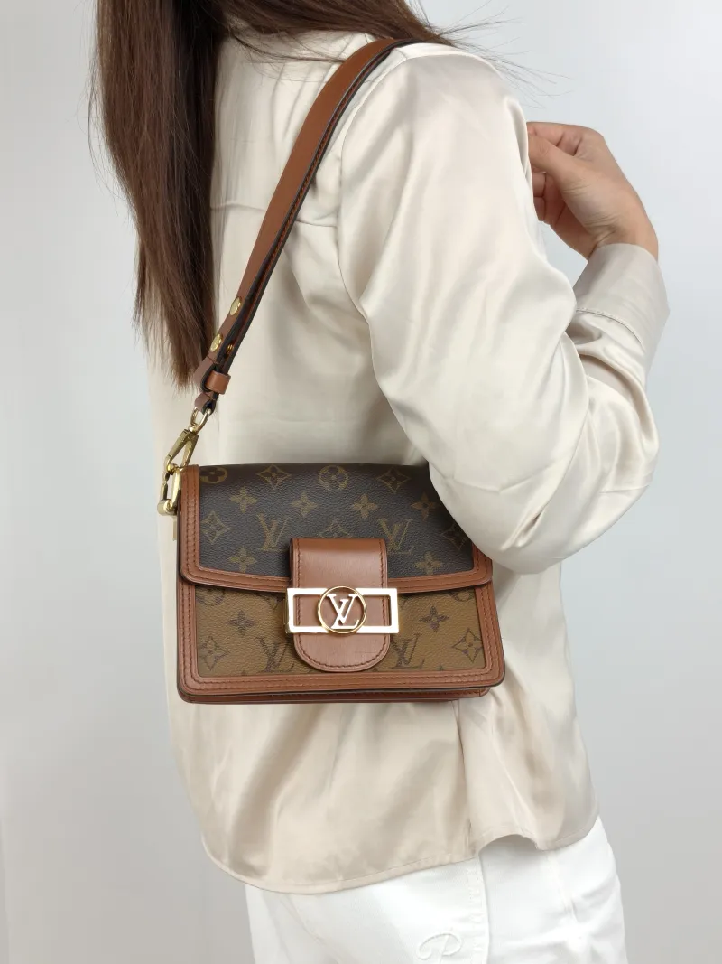 Louis Vuitton Crossbody Bag Dauphine Monogram PVC Mini 20 × 9 × 15 cm — on-model view 2 of 2