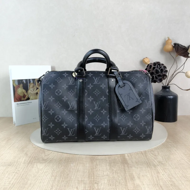 Louis Vuitton Crossbody Bag Keepall 35 Monogram PVC One Size 35 × 16 × 21 cm