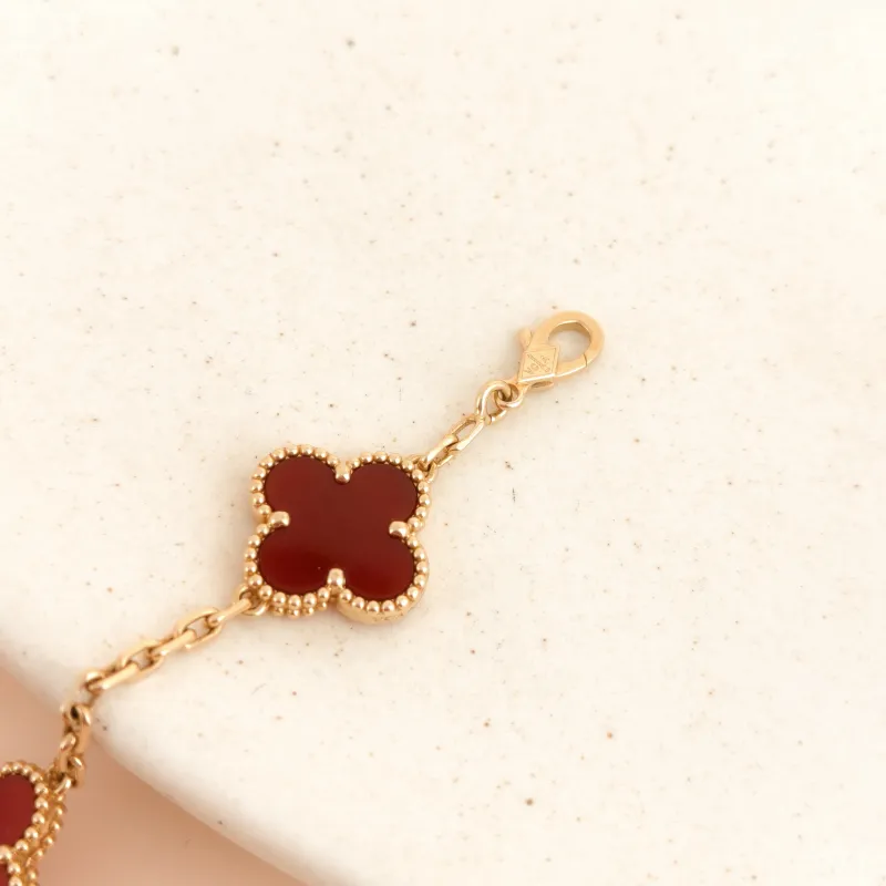 Van Cleef & Arpels Bracelet Alhambra Alhambra Collection Five-Motif Bracelet 18KY ellow Gold Vintage Small 1.5 × 1.5 × 19 cm — cover view 4 of 8