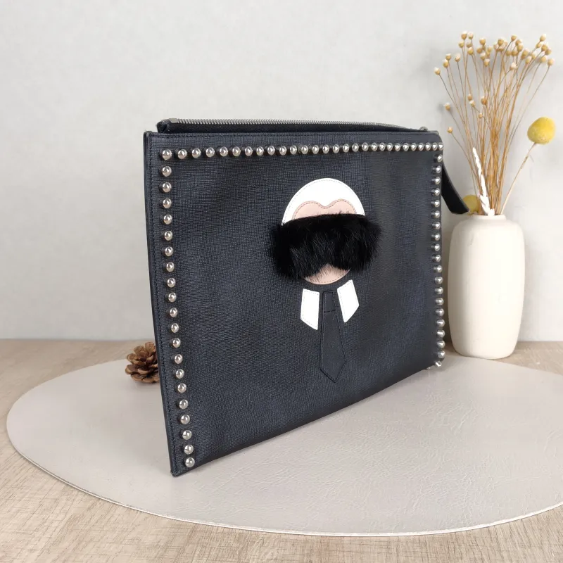FENDI Clutch Clutch Black One Size30 × 2 × 22 cm — cover view 3 of 5