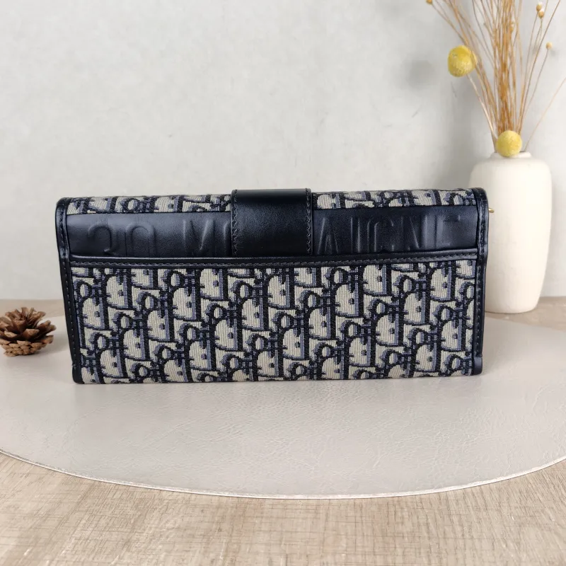DIOR Crossbody Bag Edition Chain Shoulder Crossbody Bag Blue Canvas One Size 27.5 × 3 × 12.5 cm — cover view 3 of 5