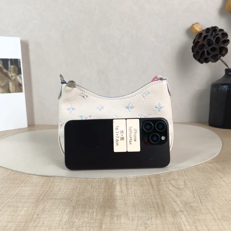 Louis Vuitton Crossbody Bag Boulogne White · Calfskin nano 19 × 8 × 13 cm — cover view 4 of 5
