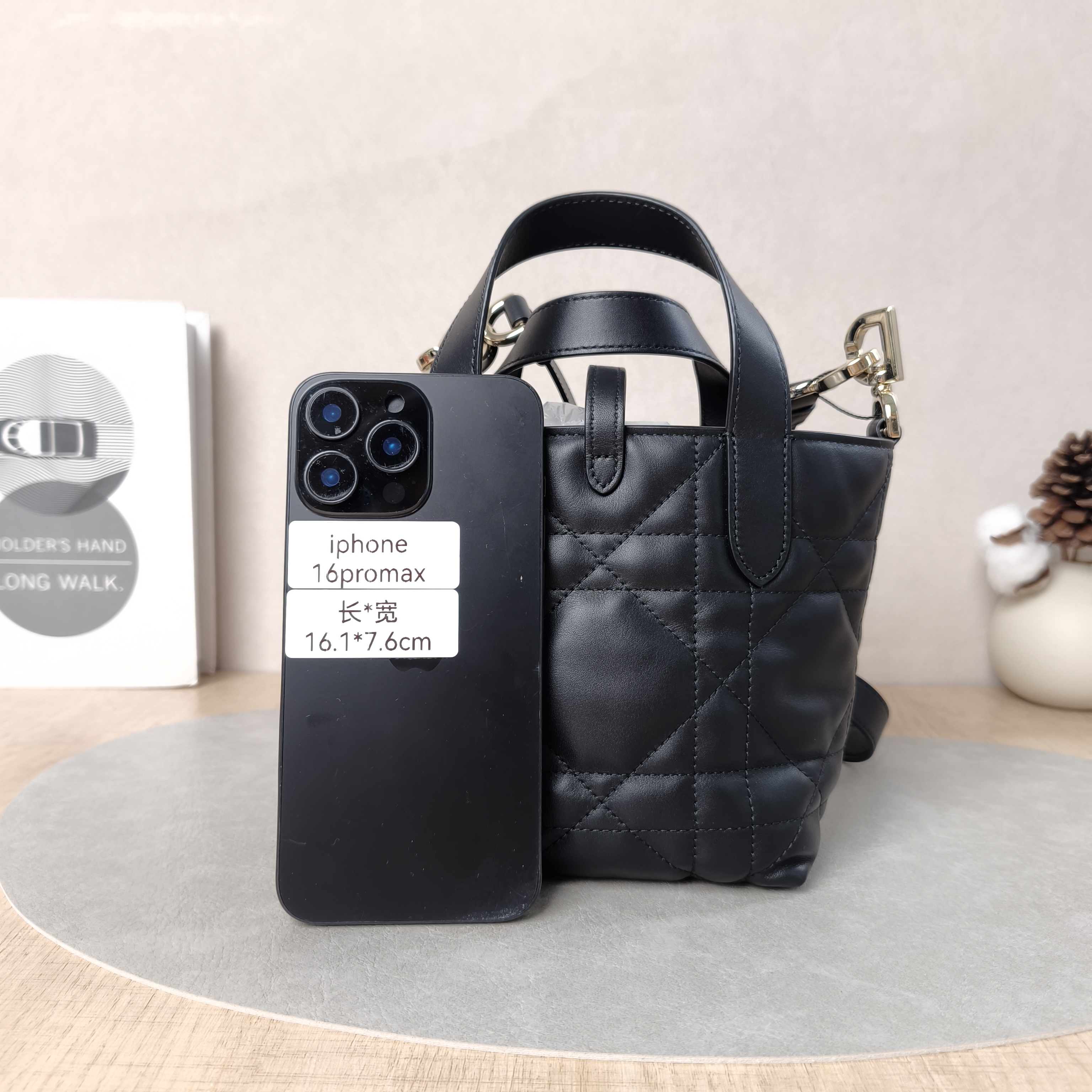 DIOR Shoulder Bag TOUJOURS Edition Black Calfskinmini13 × 12 × 15 cm — cover view 4 of 5