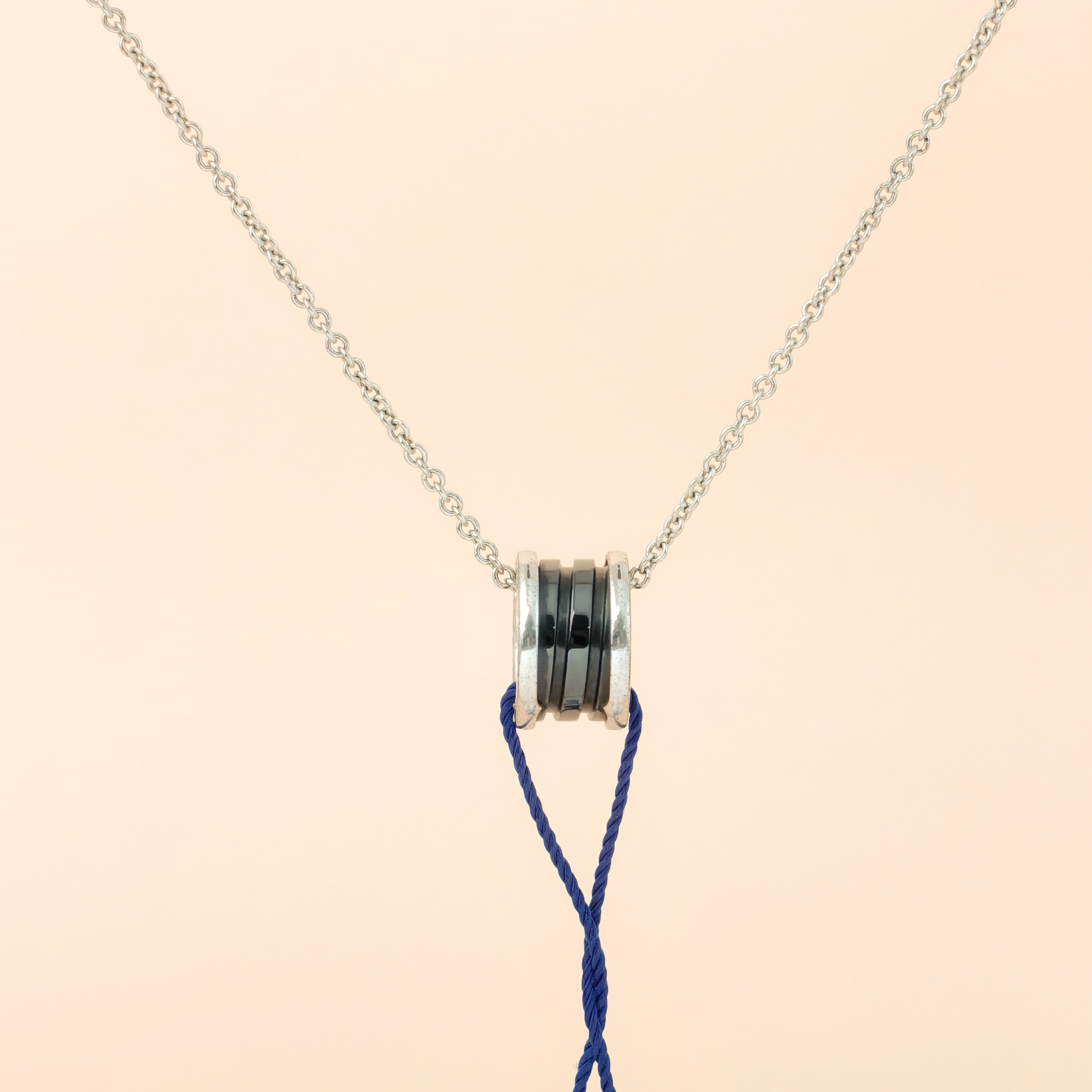 Bvlgari Necklace B.zero1Collection Edition 925 One Size Pendant1.5cm 47cm
