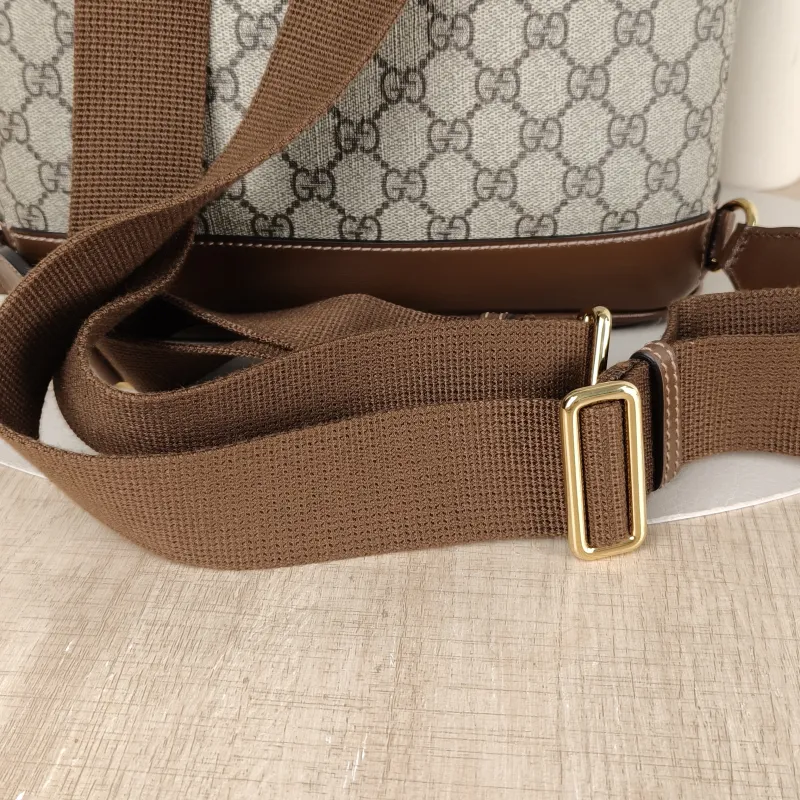 GUCCI Backpack GG Retro Collection Backpack Brown PVC One Size 26.5 × 13 × 30 cm — detail view 7 of 13