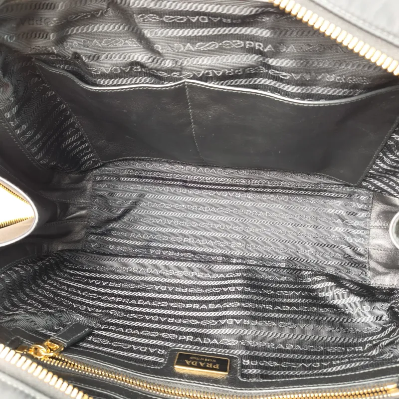 PRADA Top Handle Bag Black Nylon One Size 35 × 9 × 21 cm — detail view 9 of 13