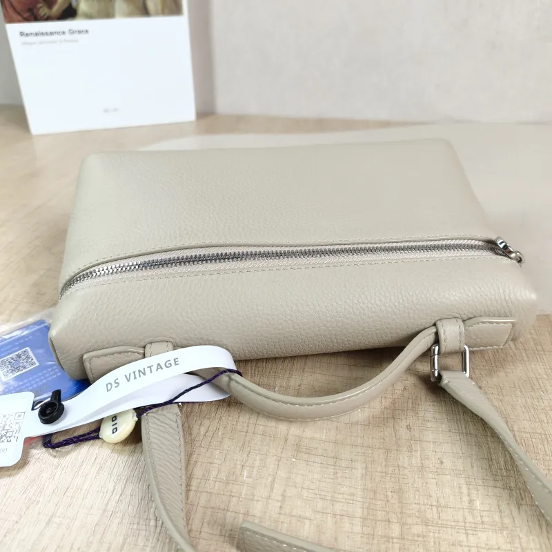 Loro Piana Crossbody Bag Extra Pocket L19 Grey Calfskin One Size 19 × 7 × 11.5 cm — detail view 1 of 12