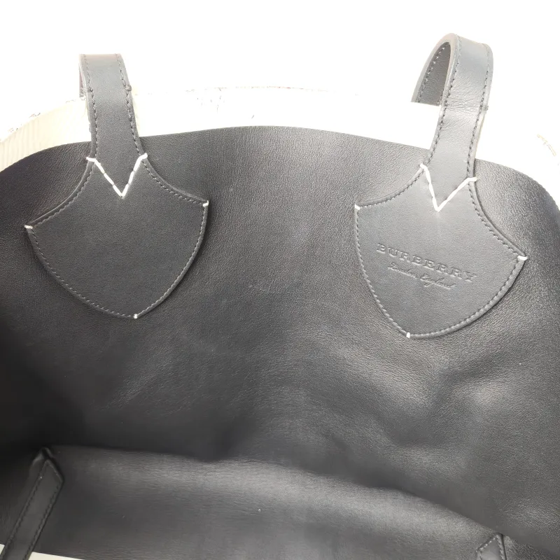 BURBERRY Top Handle Bag Tote Bag Brown Canvas 36 × 17 × 30 cm — detail view 11 of 15