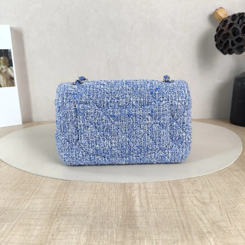 Chanel Crossbody Bag Classic Flap Large Mini CF Mini Blue mini 20 × 6 × 12 cm — cover view 5 of 6