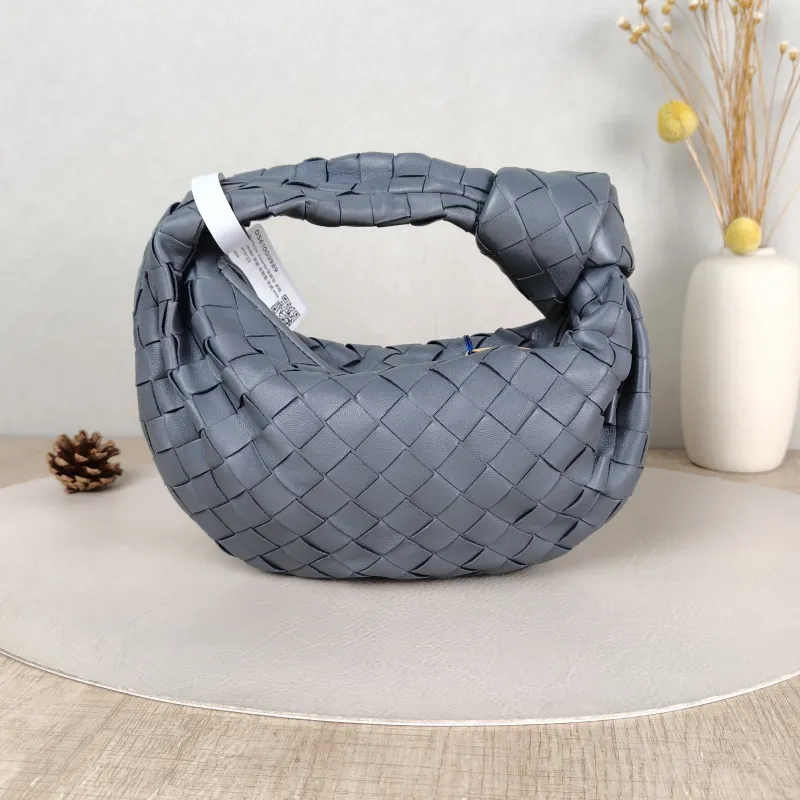 Bottega Veneta Top Handle Bag Jodie Dark Grey Lambskin Mini 28 × 8 × 23 cm — cover view 2 of 5
