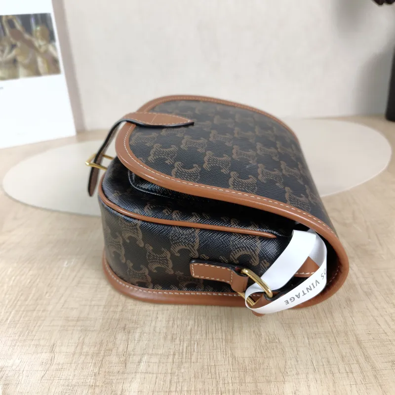CELINE Crossbody Bag FOLCO Monogram PVC Medium 18.5 × 8 × 17 cm — detail view 7 of 13