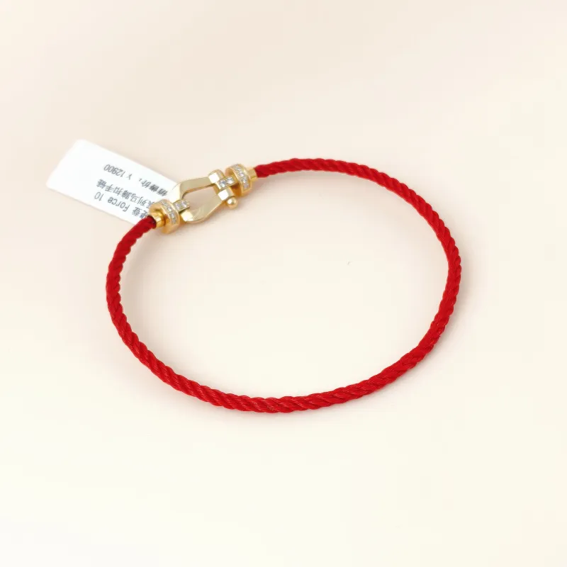 FRED Bracelet Force 10 Collection Bracelet Yellow Gold 18KY ellow Gold Diamond Medium 2*1cm — cover view 2 of 8