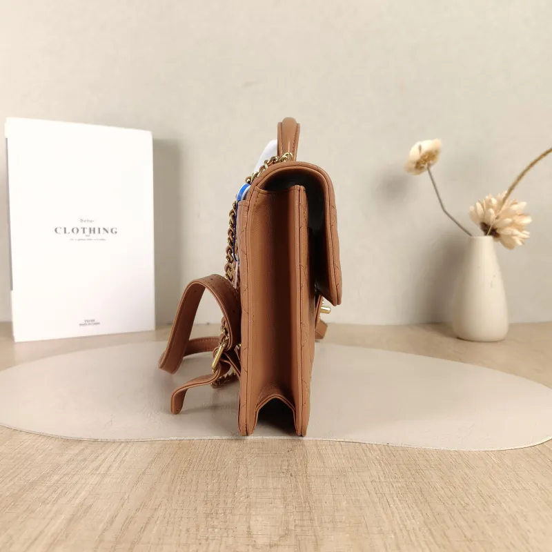 Chanel Backpack Backpack Brown Lambskin One Size23 × 6 × 18 cm — detail view 7 of 14