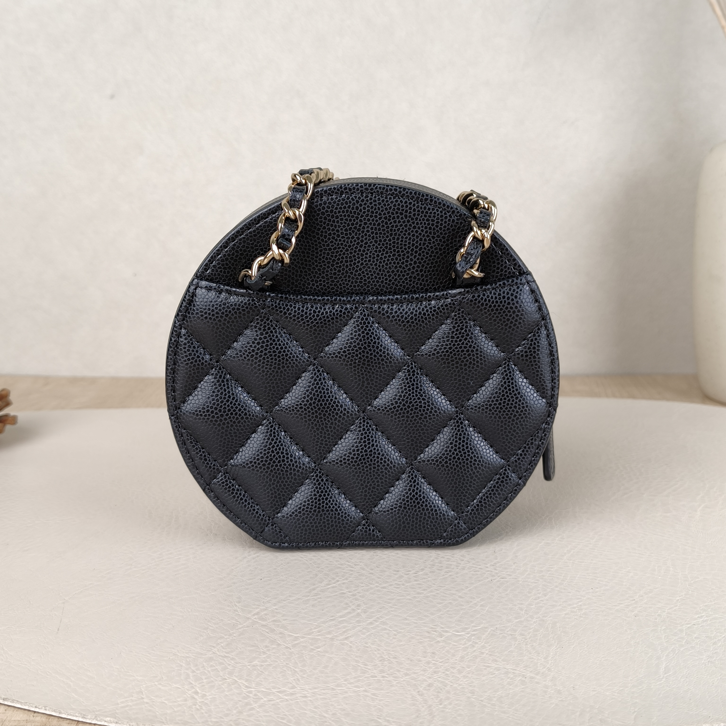 Chanel Crossbody Bag Crossbody Bag Black Grained Calfskin One Size13 × 4 × 12.5 cm — cover view 5 of 5