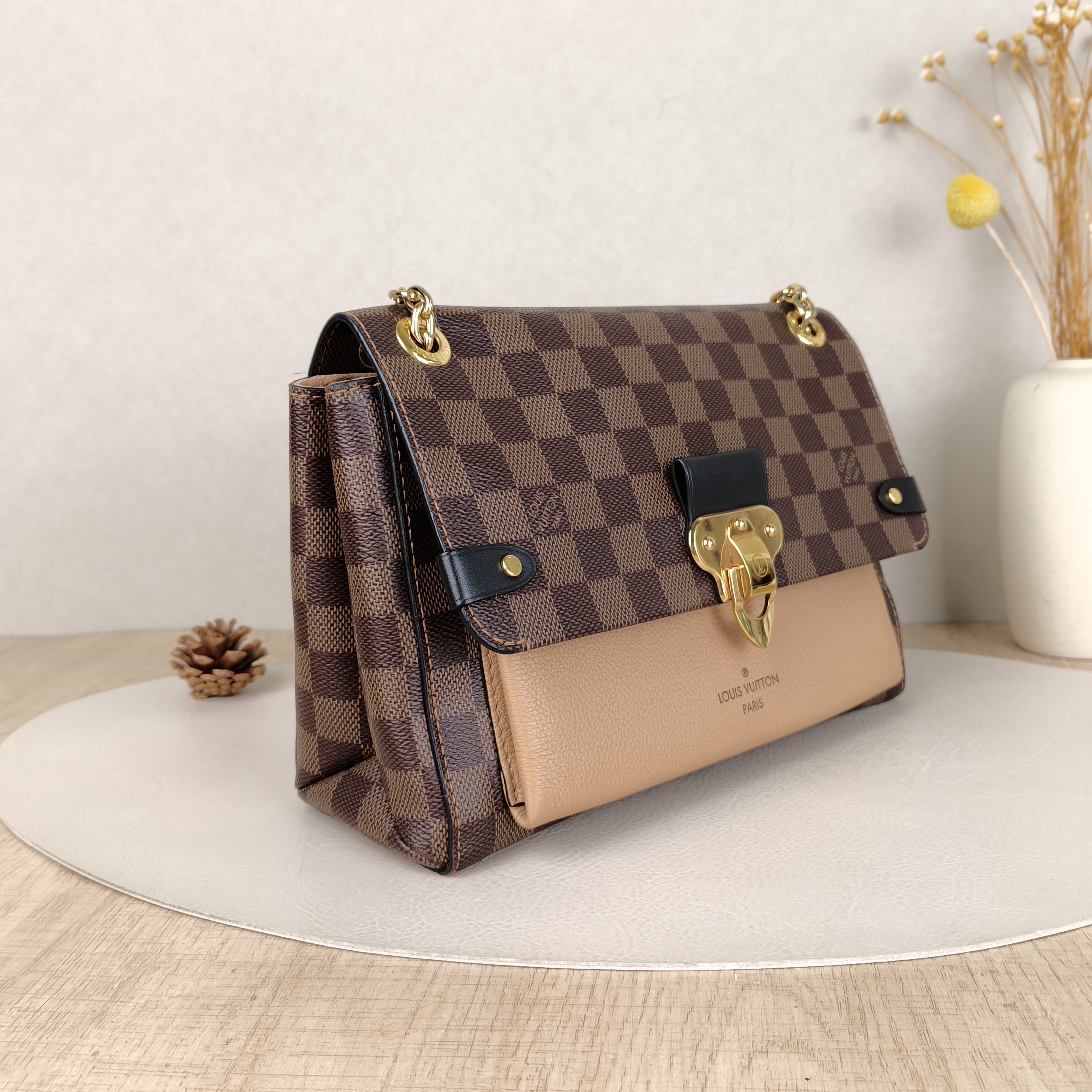Louis Vuitton Shoulder Bag VAVIN Damier Ebene PVC Small25 × 9.5 × 17 cm — cover view 5 of 5