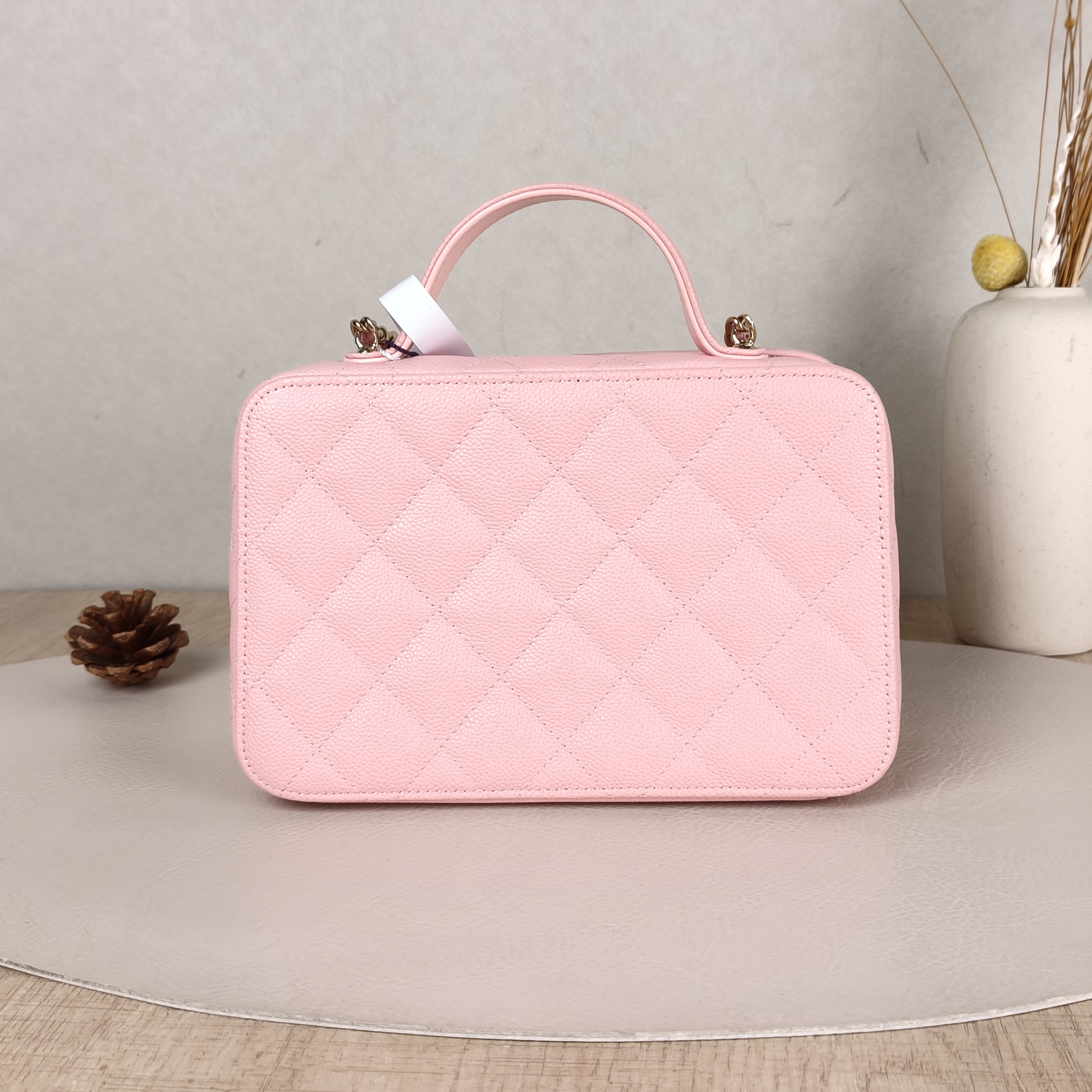 Chanel Crossbody Bag25b Pink Grained Calfskinmini19.5 × 8.5 × 12 cm — cover view 2 of 6