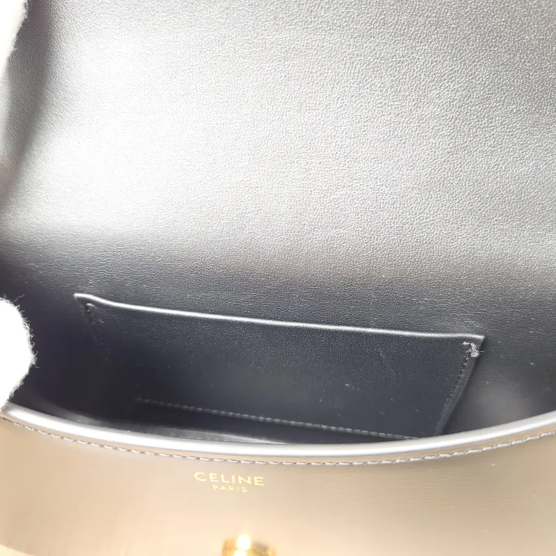 CELINE Crossbody Bag teen lola Crossbody Bag Black Calfskin One Size 20 × 5 × 11.5 cm — detail view 10 of 11