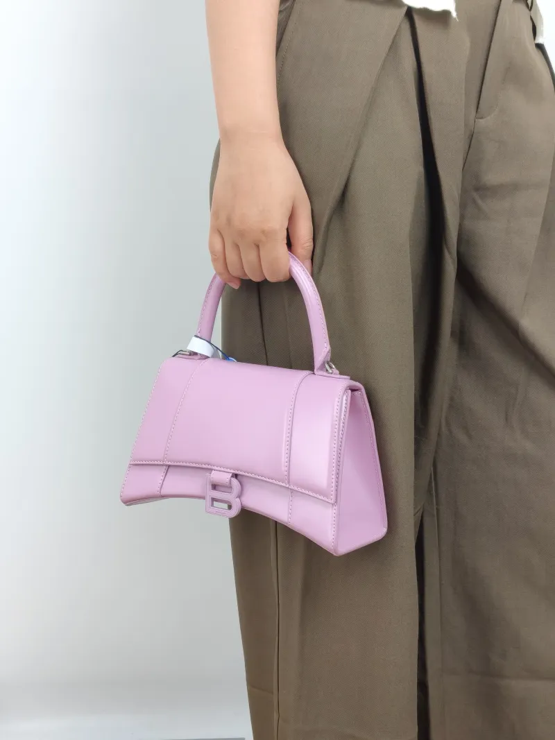 BALENCIAGA Crossbody Bag Hourglass Hourglass Bag Calfskin Small 23 × 10 × 14 cm — on-model view 3 of 3